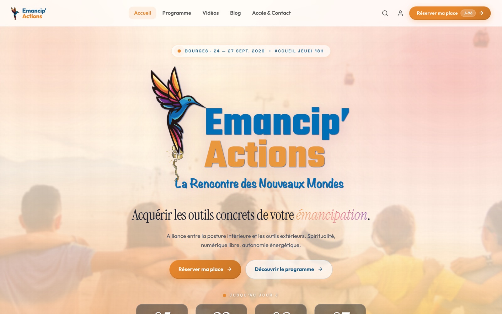 Aperçu du site Émancip'Actions