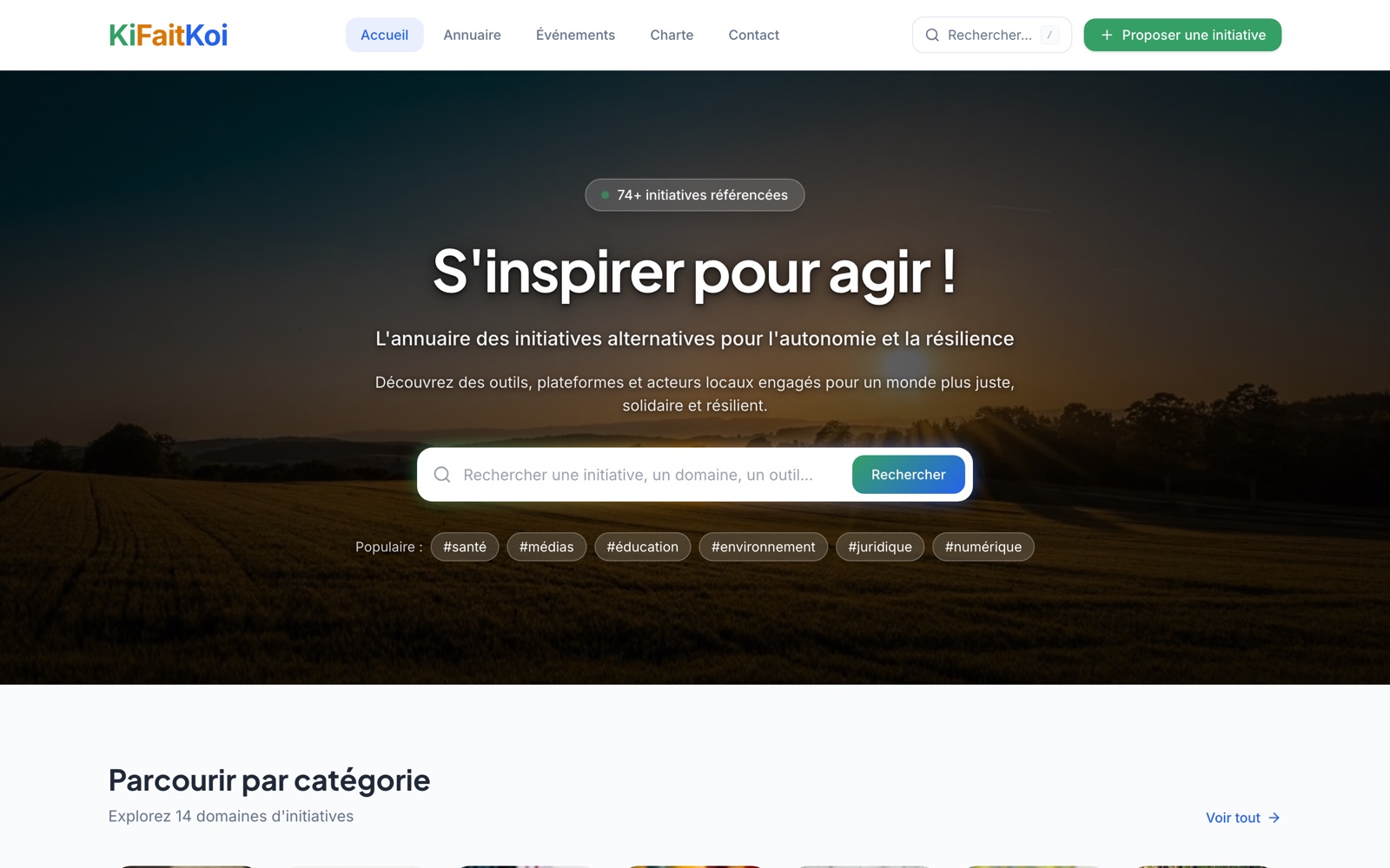 Aperçu du site KiFaitKoi