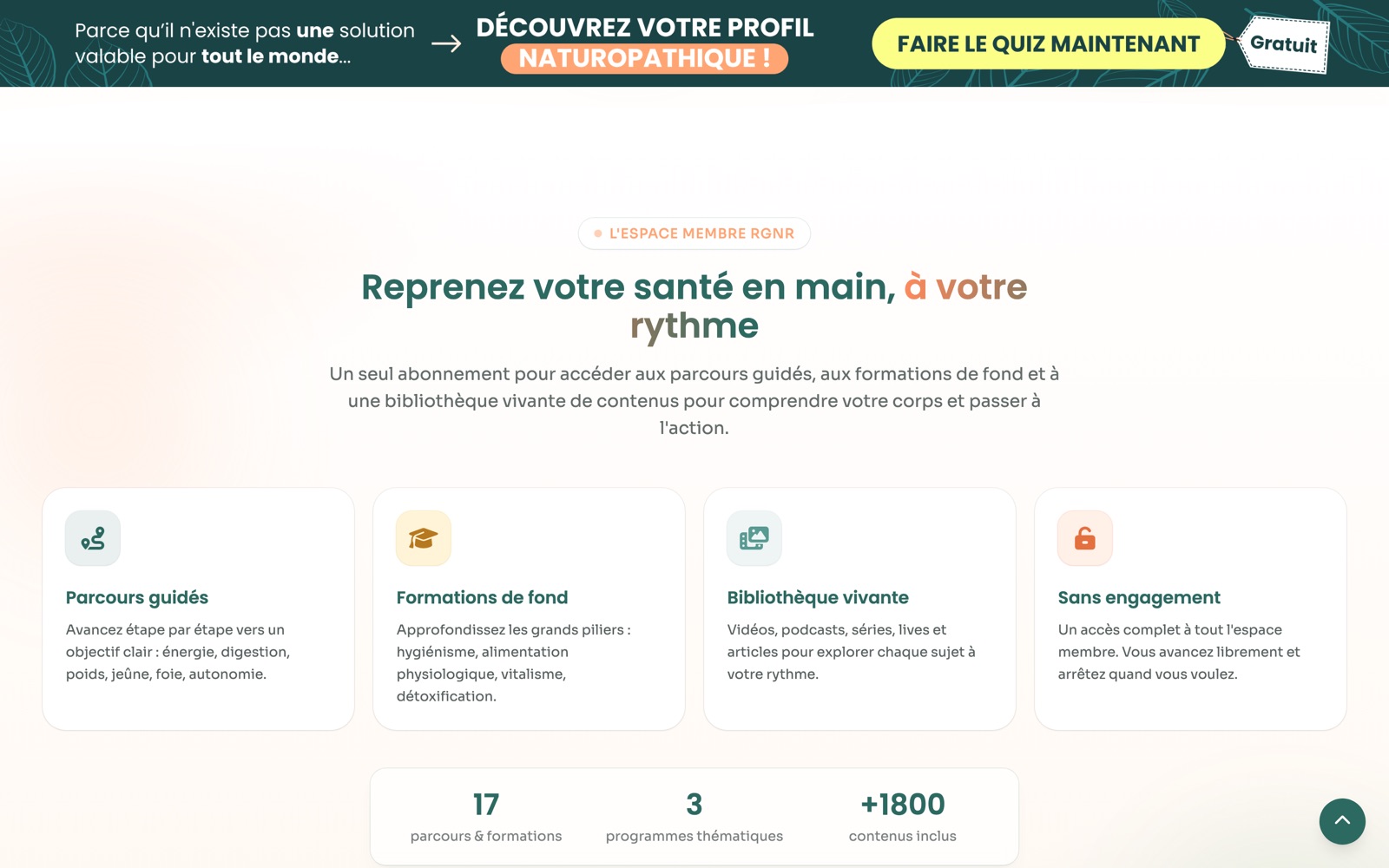 L'espace membre en ligne : parcours guidés, formations de fond et bibliothèque de contenus sur un seul abonnement.
